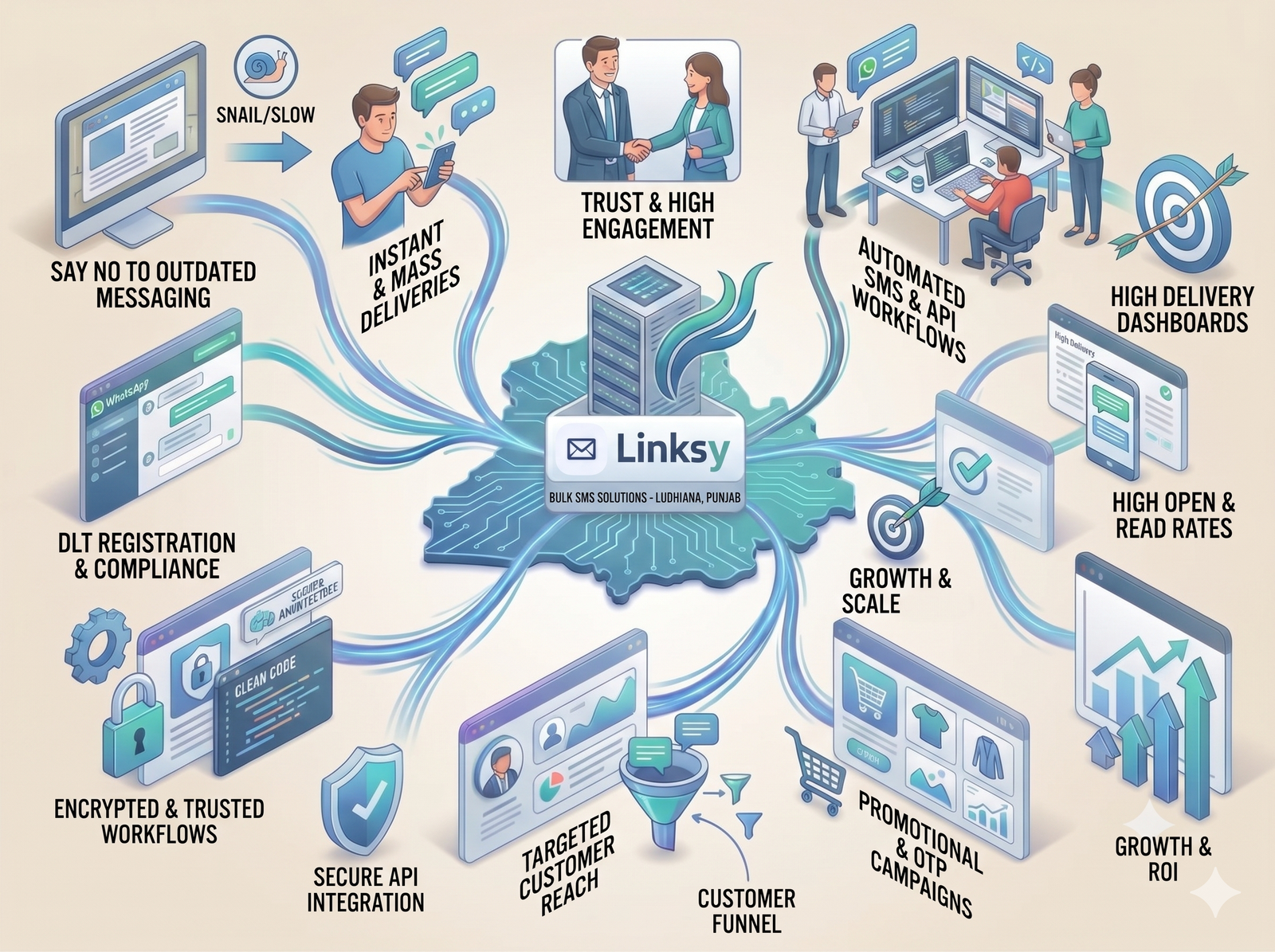Linksy Digital Bulk SMS Service In Ludhiana