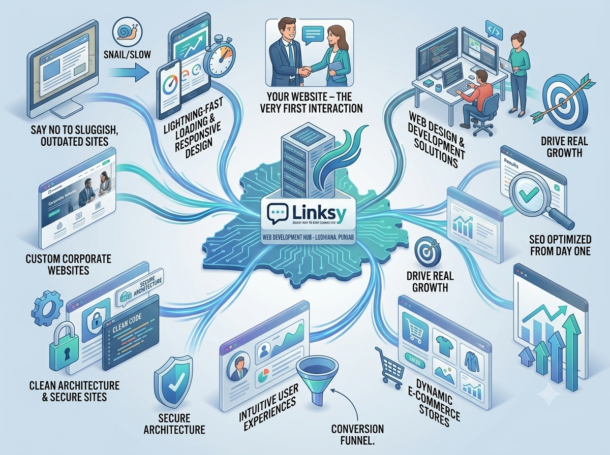 Linksy Digital Website Design & Development Ludhiana